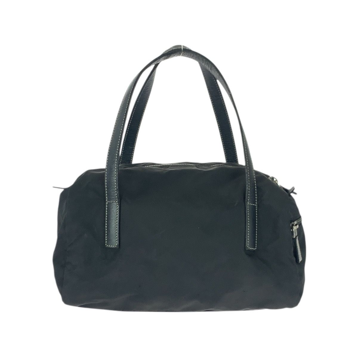 PRADA プラダ テスート 三角ロゴプレート ブラック 黒 シルバー金具