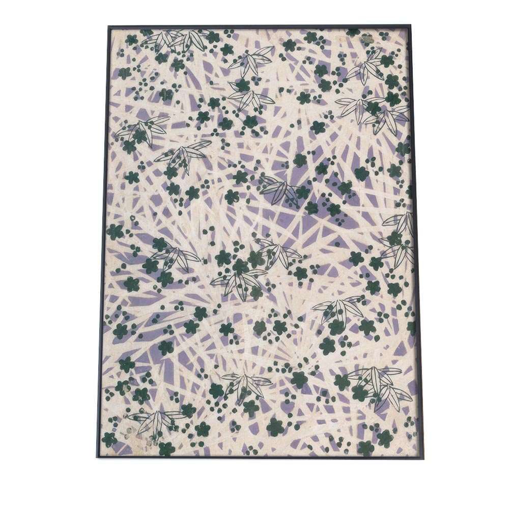 A 約59 x 84 cm bn-poster-831 和柄 伝統 ポスター フレーム付き 日本 和風 旅館 古民家 和室 古典 大正ロマン 柄 アート モダン 絵 画 縦