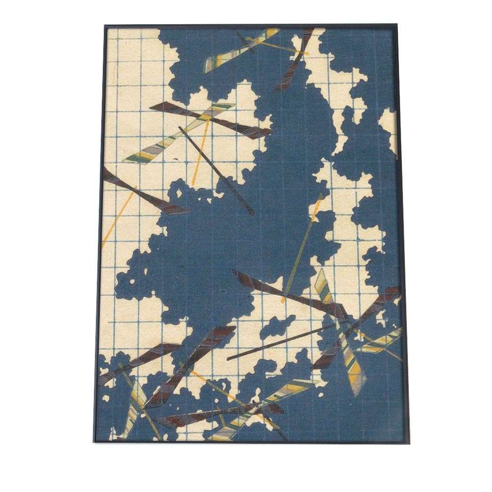 A 約84 x 119 cm bn-poster-840 和風 レトロ ビンテージ風 クラシック アンティーク ノスタルジック ポスター 日本和柄 日本 伝統 旅館 古民家 和室 古典 大正ロマン 縦