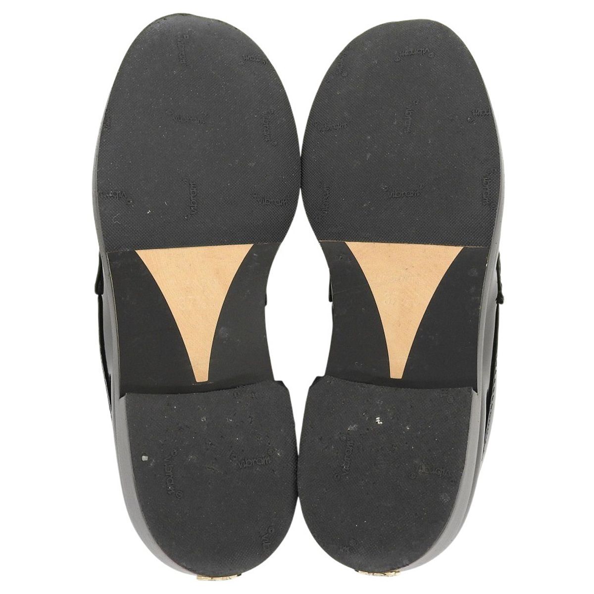  CHANEL シャネル ココマーク チェーンロゴ ローファー フラットシューズ アパレル 靴 くつ シューズ 37 1 2 C パテントレザー エナメル ブラック黒 シャンパンゴールド金具 G 37430 アラモード ローファー 革靴 靴