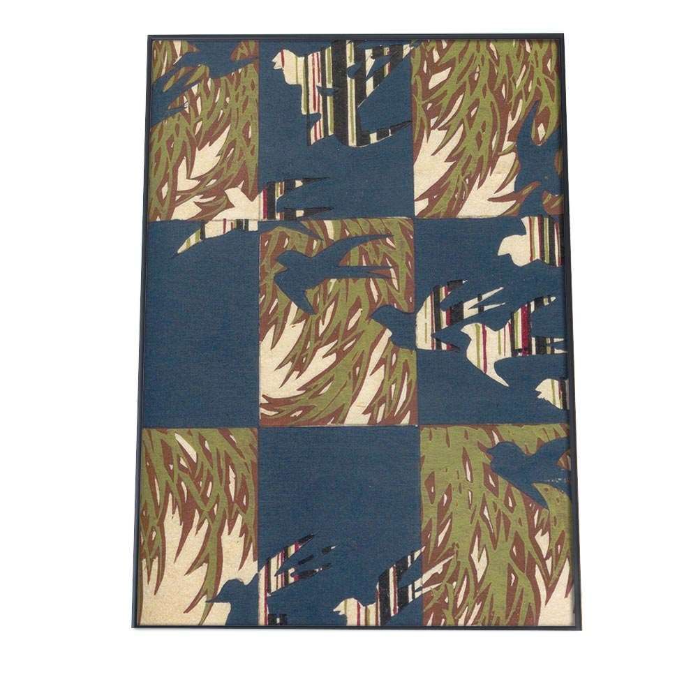 A 約42 x 59 cm bn poster 852 和風 レトロ ビンテージ風 クラシック アンティーク ノスタルジック ポスター 日本和柄 日本 伝統 旅館 古民家 和室 古典 大正ロマン 縦