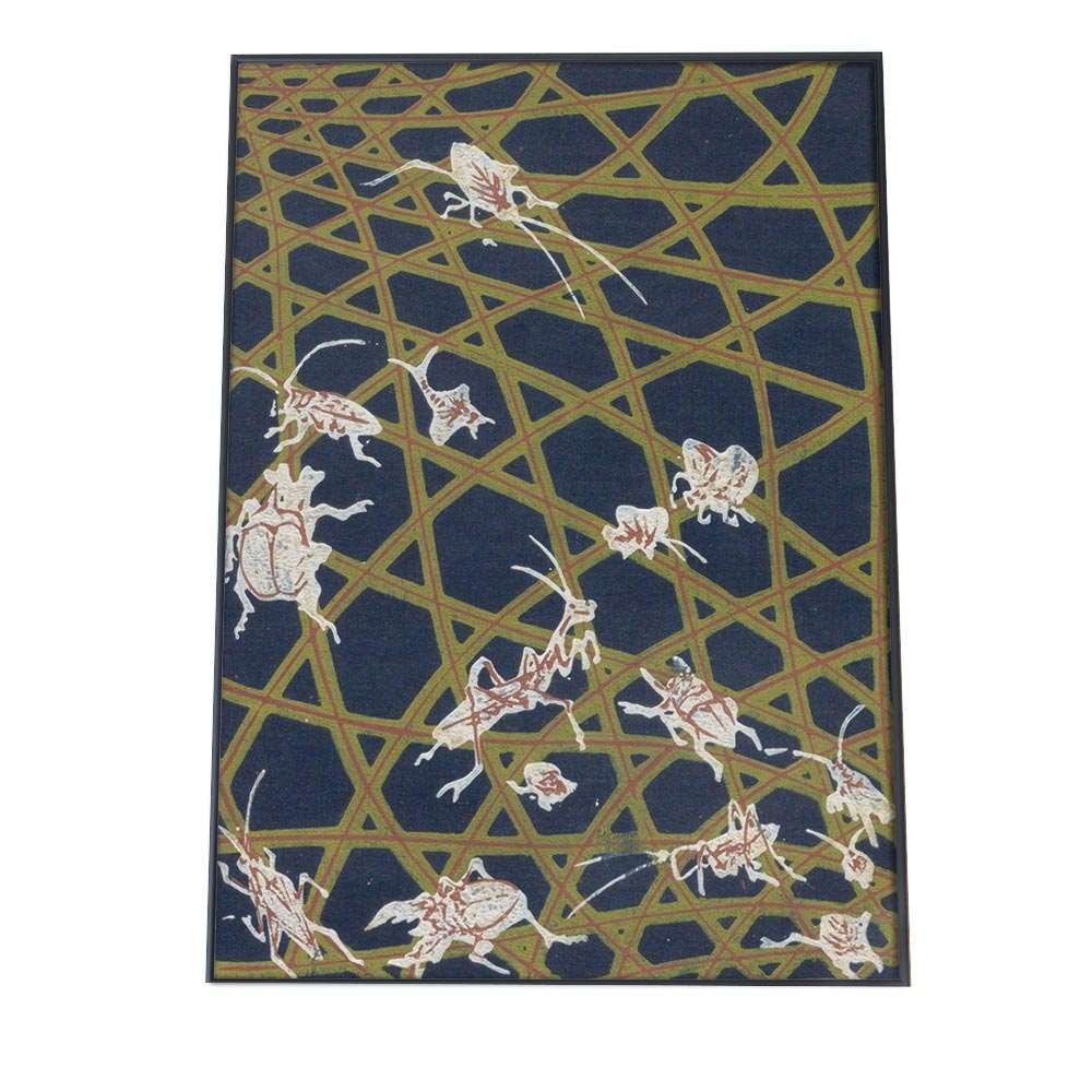 A 約59 x 84 cm bn poster 854 和風 レトロ ビンテージ風 クラシック アンティーク ノスタルジック ポスター 日本和柄 日本 伝統 旅館 古民家 和室 古典 大正ロマン 縦