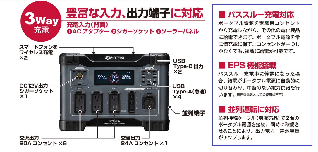 京セラ ポータブル電源