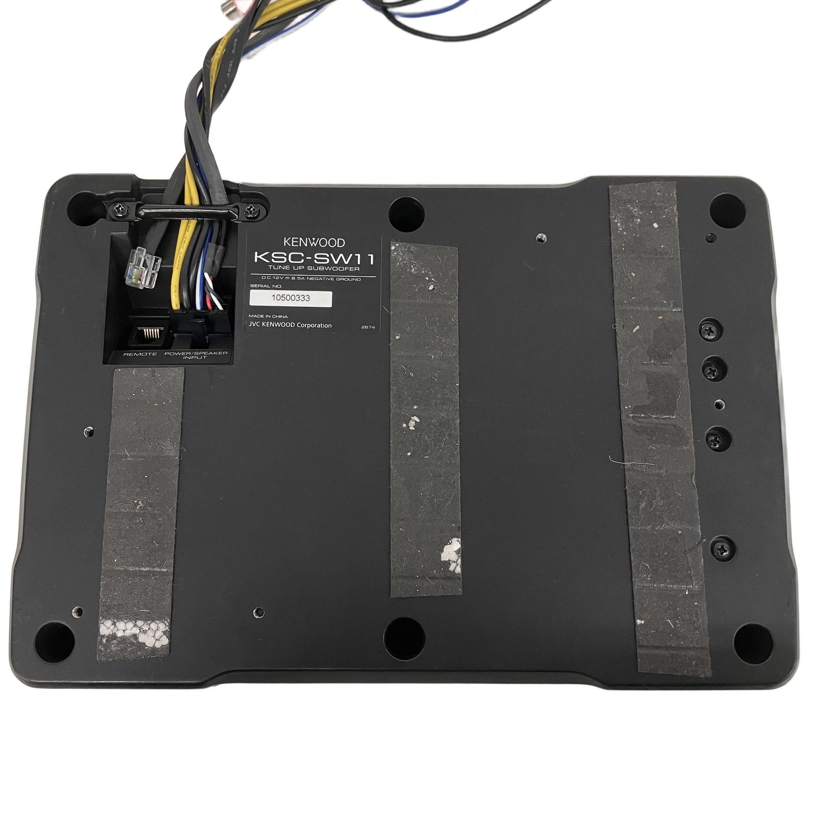 KENWOOD KSC-SW11 チューンアップ サブ ウーファー アンプ内蔵 カー