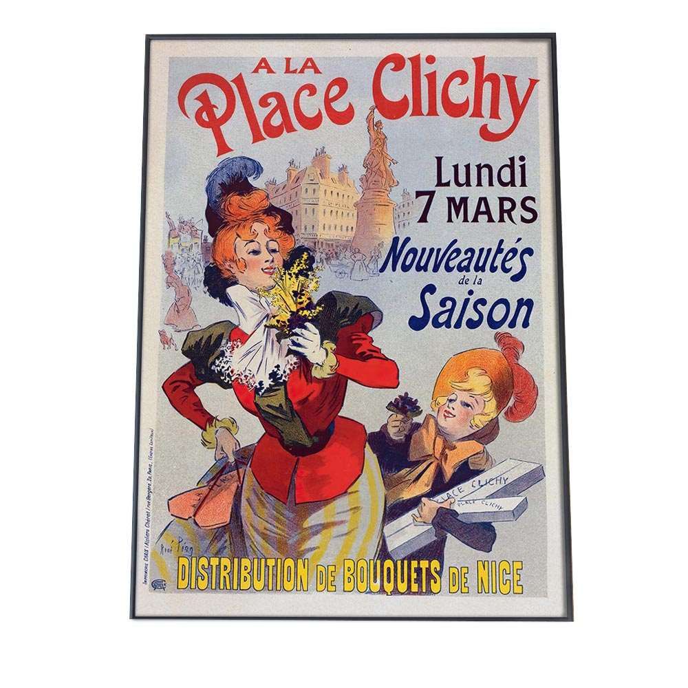 B 約51 x 73 cm bn-poster-982 超レトロ ポスター フレーム付き クラシック 古紙風 アートプリント インテリア オールド家具 レトロテイスト 古い