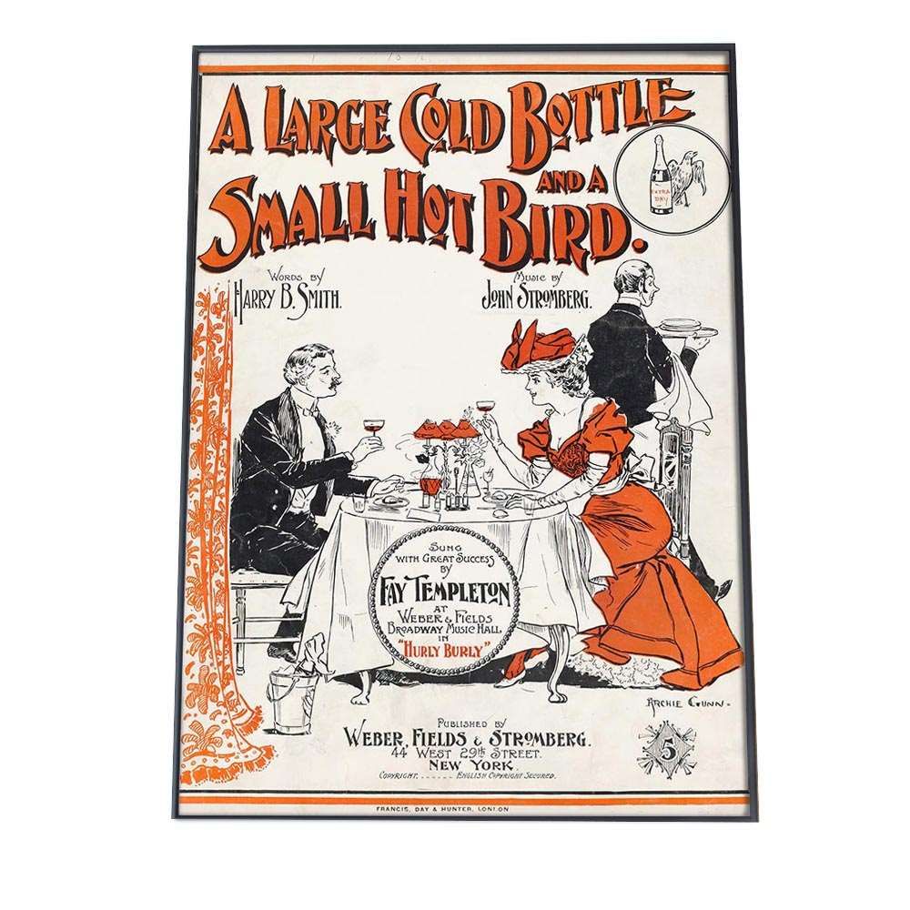 B 約73 x 103 cm bn-poster-983 超レトロ ポスター フレーム付き クラシック 古紙風 アートプリント インテリア オールド家具 レトロテイスト 古い