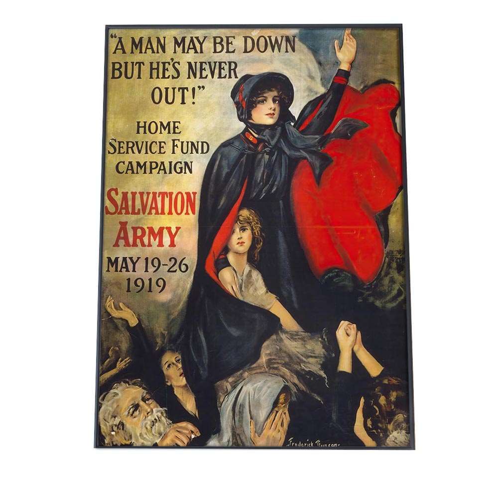 A 約42 x 59 cm bn-poster-985 超レトロ ポスター フレーム付き クラシック 古紙風 アートプリント インテリア オールド家具 レトロテイスト 古い