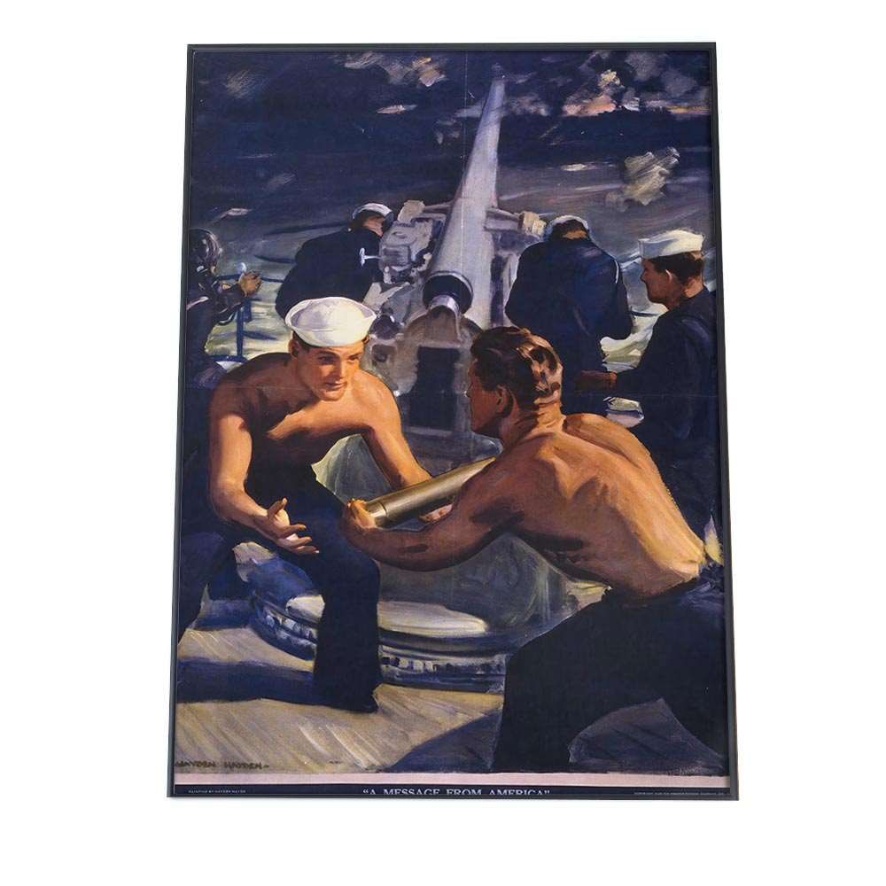 B 約51 x 73 cm bn-poster-986 超レトロ ポスター フレーム付き クラシック 古紙風 アートプリント インテリア 家具 レトロテイスト 古い