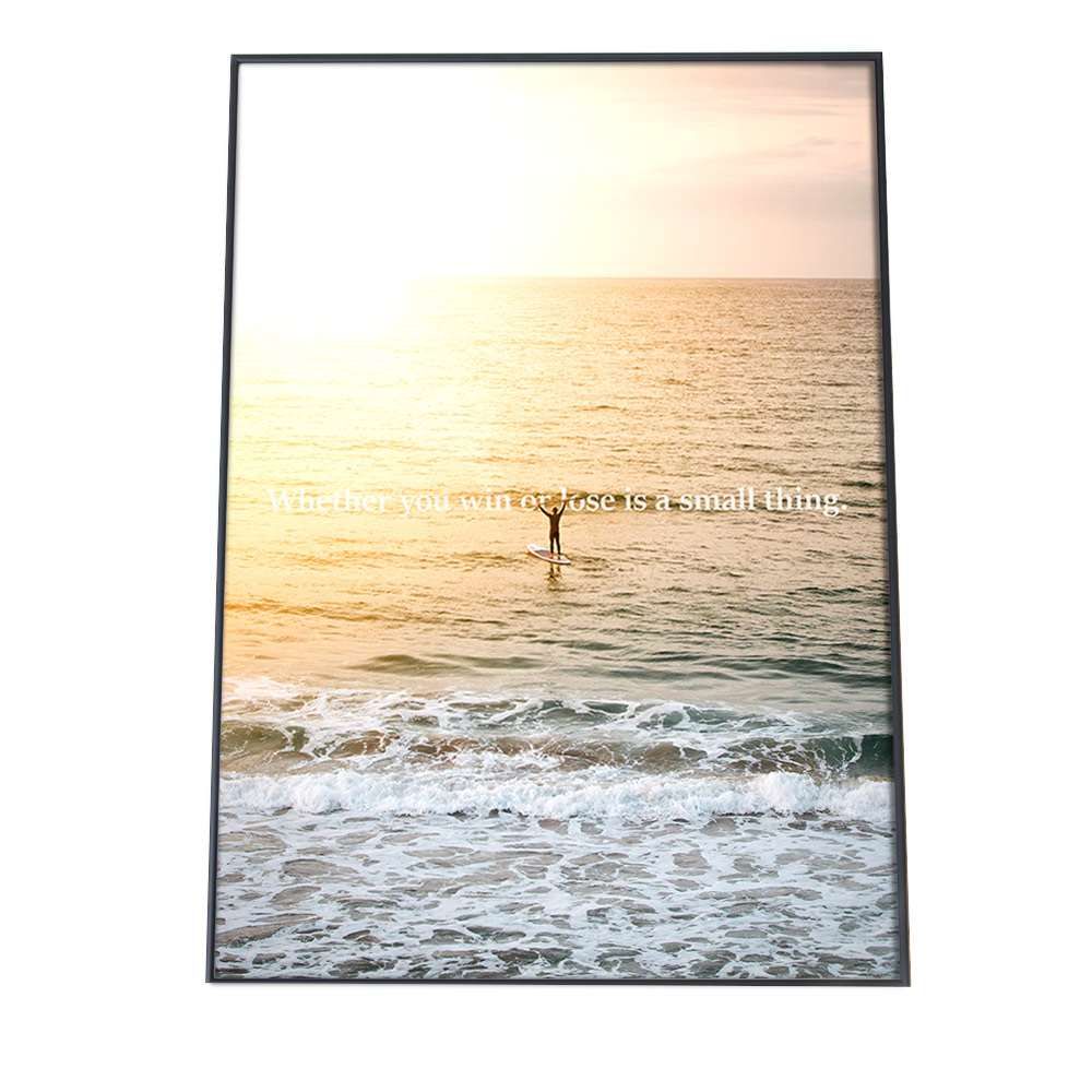 A 約59 x 84 cm cb poster 1 アートプリント ポスター フレーム付き インテリア サーフ サーファー 海 空 キレイ カリフォルニア 南国 西海岸 ビーチ ナチュラル 夏 小さい 縦