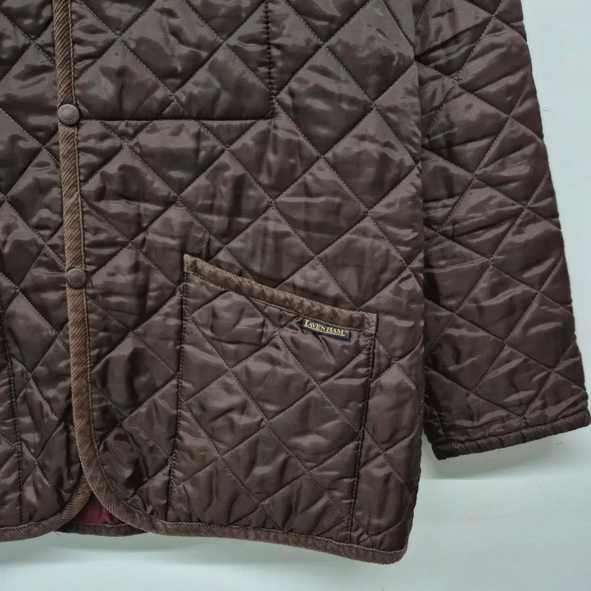 ラベンハム ブラウン キルティングジャケット メンズ L