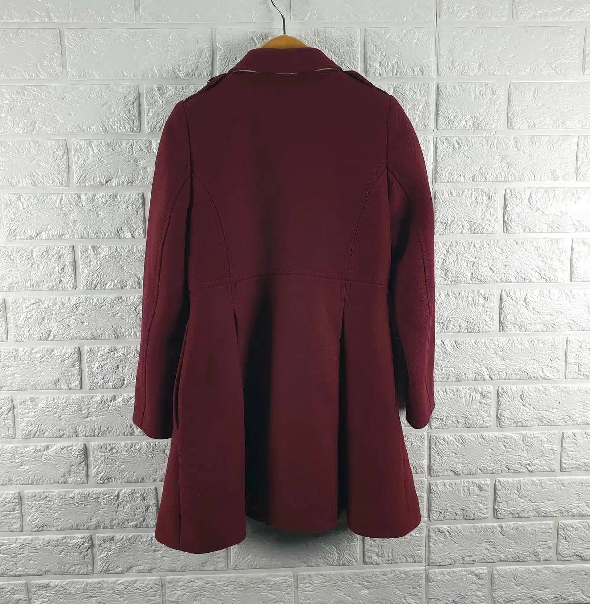 120 バーバリー子供 ウール ダブルコート