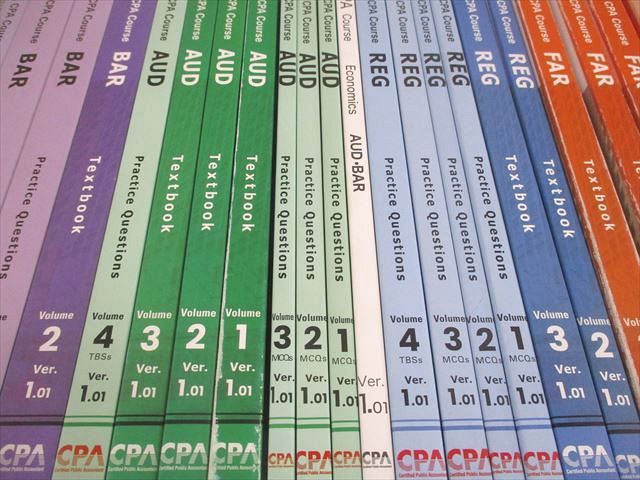 CPA会計学院 U.S.CPA 米国公認会計士 テキスト FAR/REG/AUD/BAR 2024年