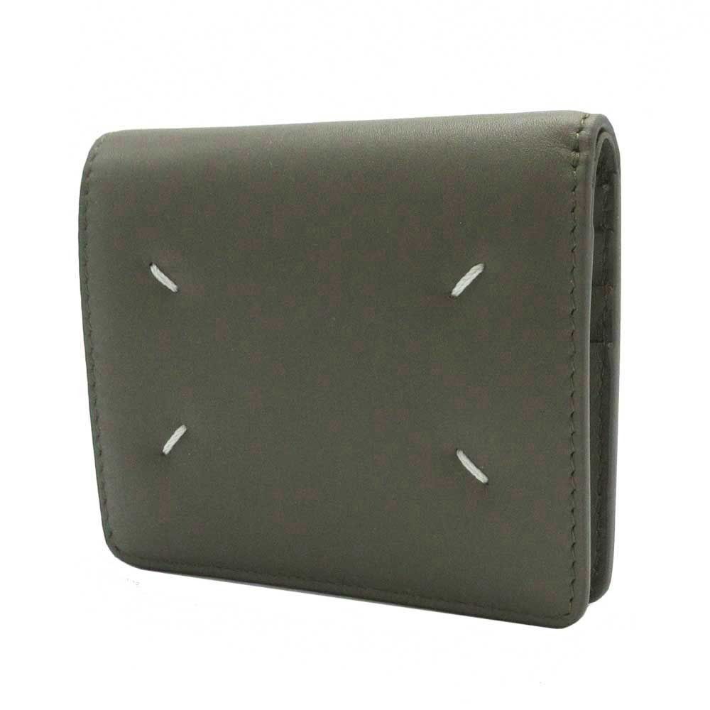 メゾンマルジェラ P 4985 財布 二つ折り財布 小銭入れあり Maison Margiela 11 レザー 4ステッチ コンパクト ミニ財布 レディース