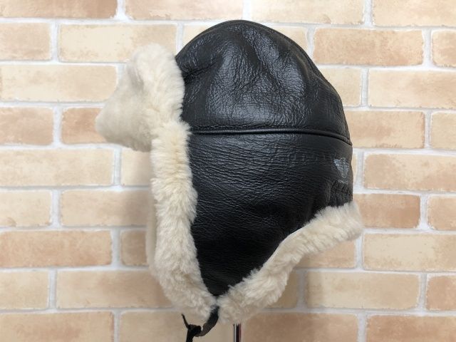 OLD CROW クロウ Thirteen Crows Mouton Flight Cap ブラック L