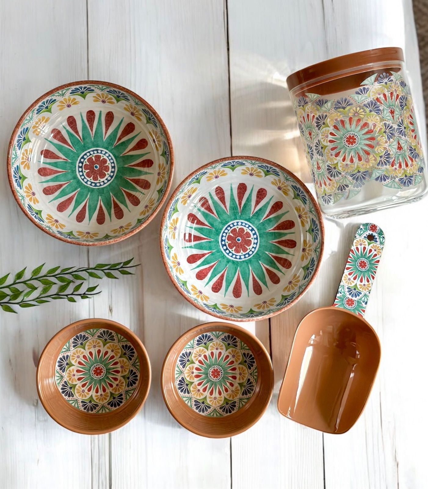 OK ペット用食器＆パスタ皿＆蓋付き容器＆スコップ セット アボード ABODE リオメダリオン