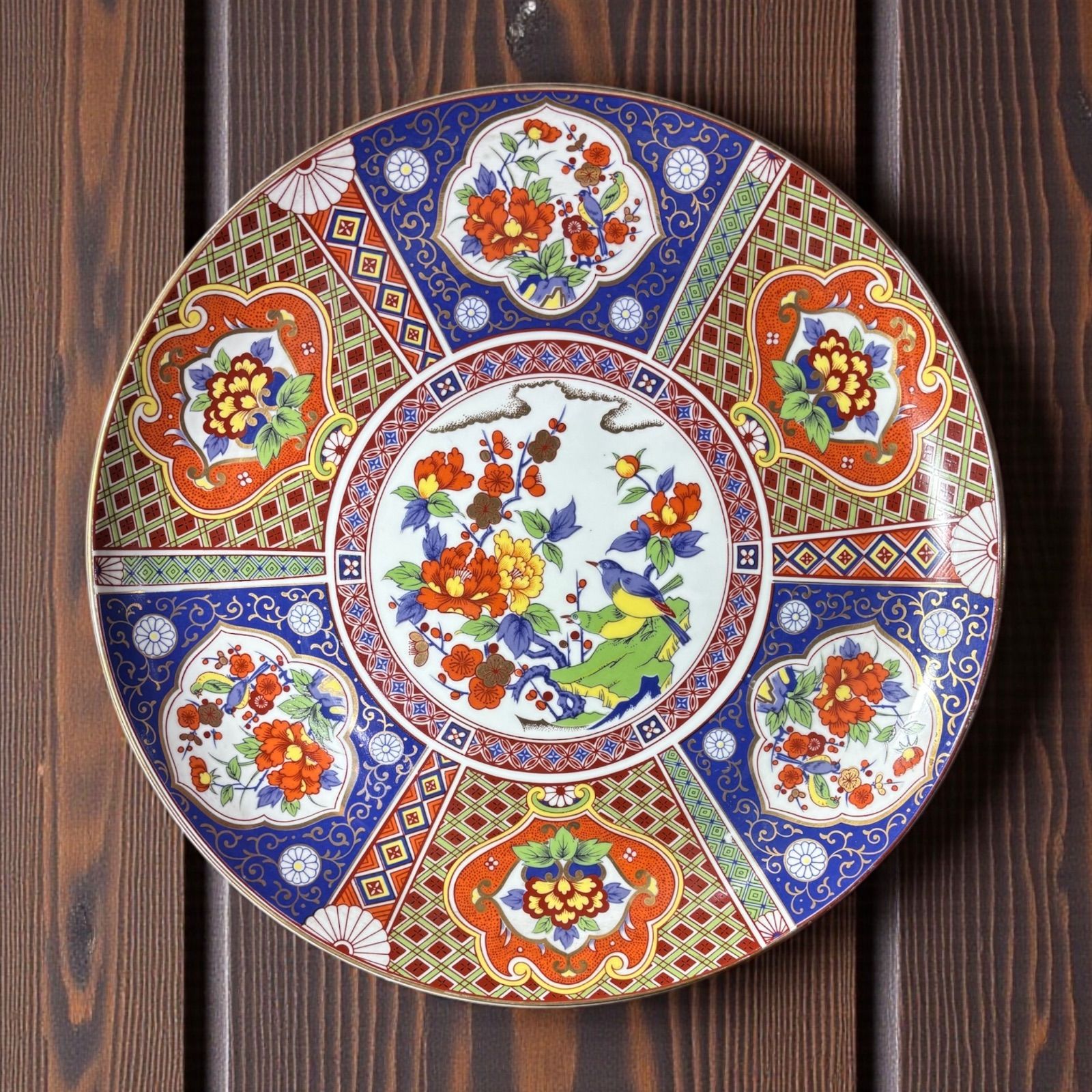 有田焼 若山窯 金彩 鶯 色絵 絵皿 大皿 丸皿 取り皿 飾り皿 和食器 有田焼 若山窯 金彩 鶯 色絵 絵皿 大皿 丸皿 取り皿 飾り皿 和食器