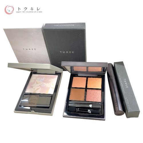 トクキレ THREE スターゲージングアイシャドウX 05 フェイスパウダー マスカラ06 計3点セット ♥ ネコポス発送
