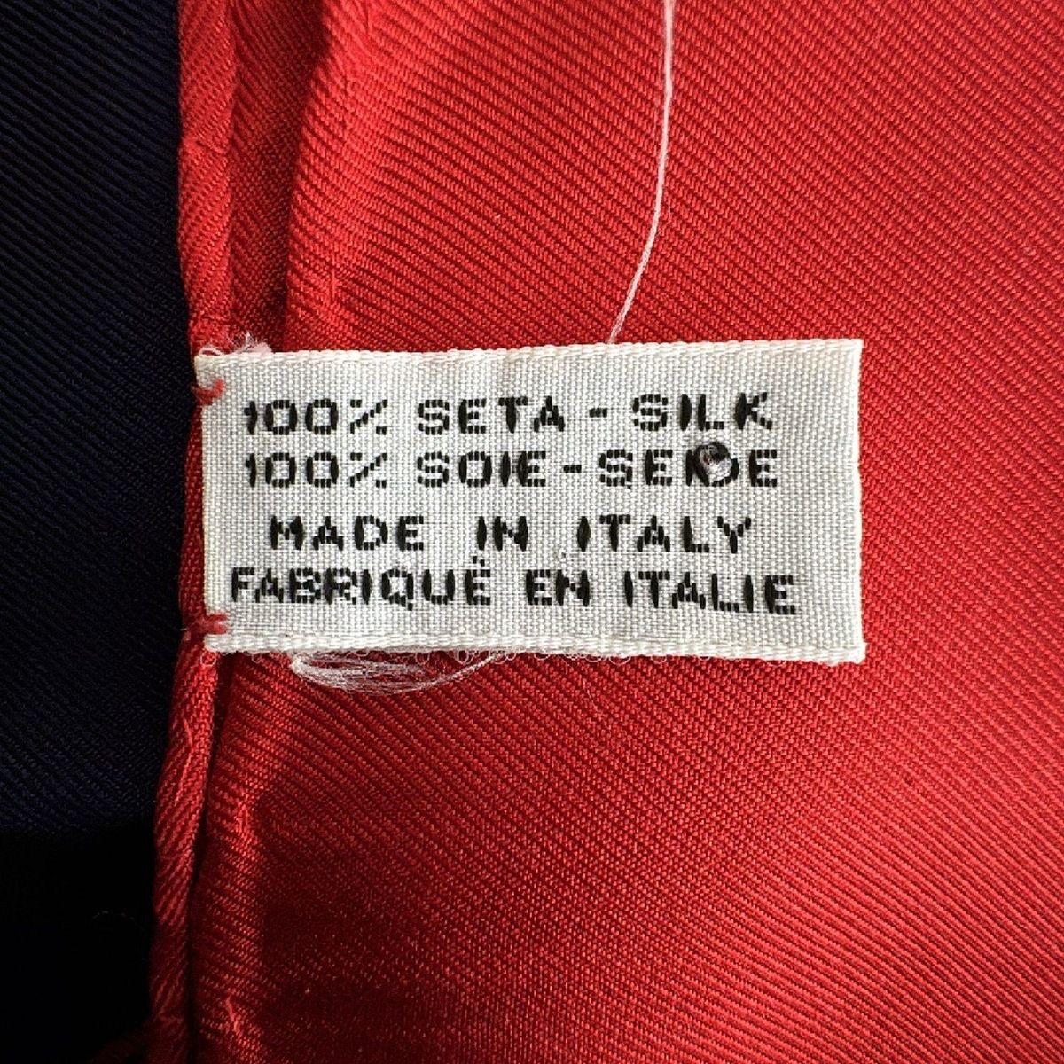  CELINE セリーヌ スカーフ レッド ダークネイビー マルチ バンダナ スカーフ 小物