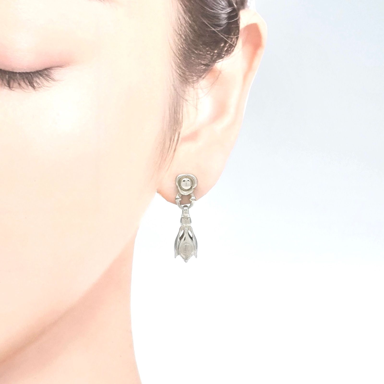 ロンワンズ ピアス 片耳 シルバー LONE ONES ロンワンズ フロー リンク ウィズ ティアー ベル イヤリング