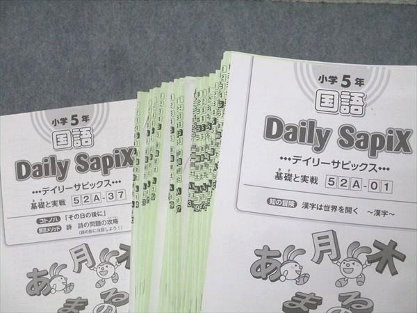 SAPIX 小学5年 国語 サマー/デイリーサピックス 52A/52B 計84回分
