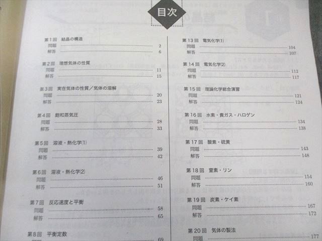 本 鉄緑会 高2 化学基礎講座 問題集 第1/2部 2023