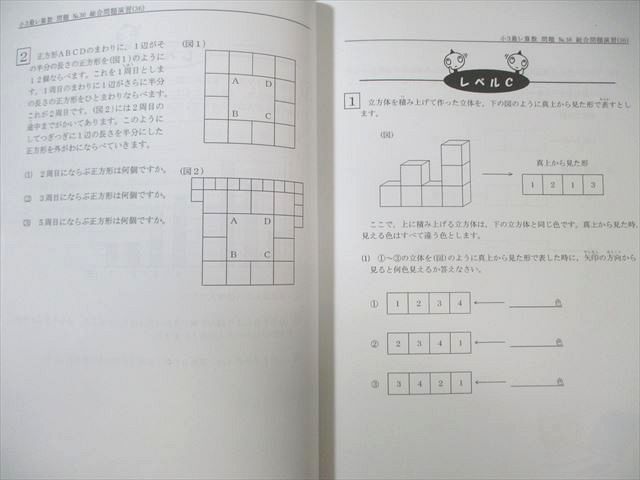 希学園　小3 最高レベル演習　算数 希学園 小3 最高レベル演習 算数 問題編/解答編 第4分冊 計2冊 010s2D