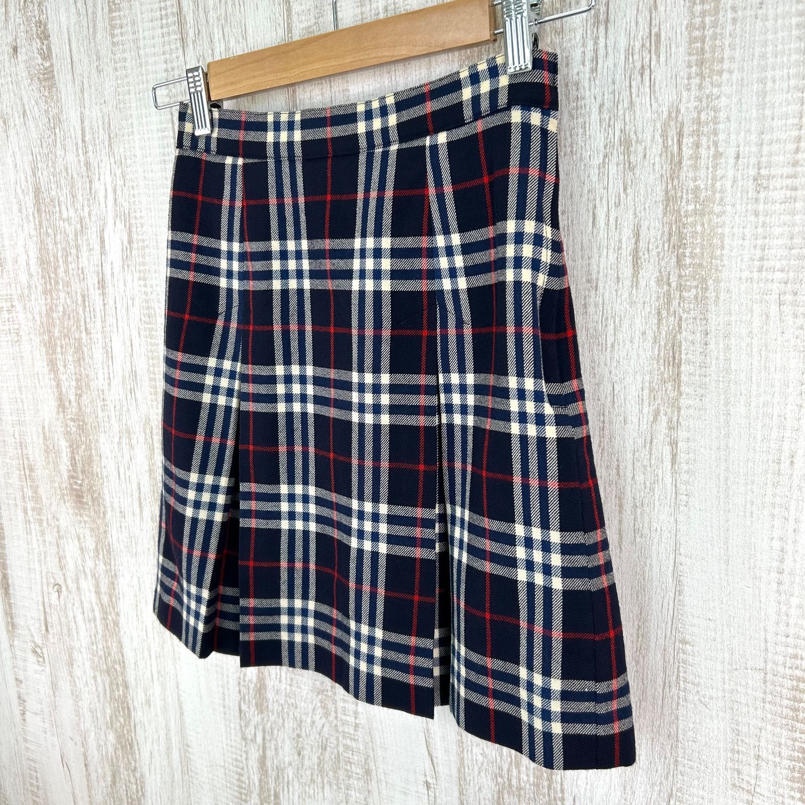 BURBERRY ノバチェック プリーツスカート ボックスプリーツ y2k 90s BURBERRYS ヴィンテージ バーバリー ノバチェック ウール ボックス