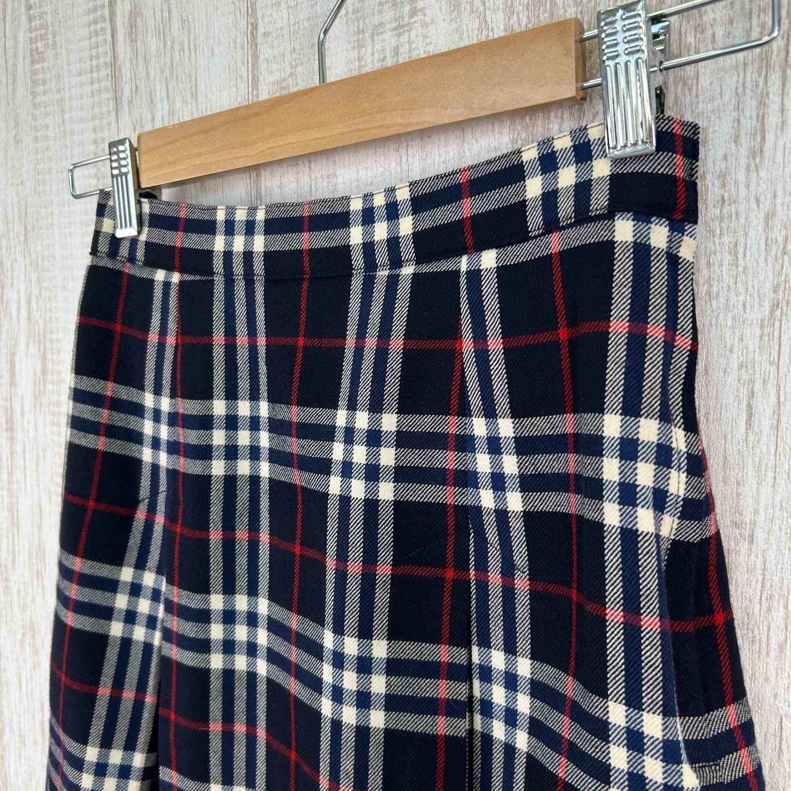 90s BURBERRYS ヴィンテージ バーバリー ノバチェック ウール ボックス