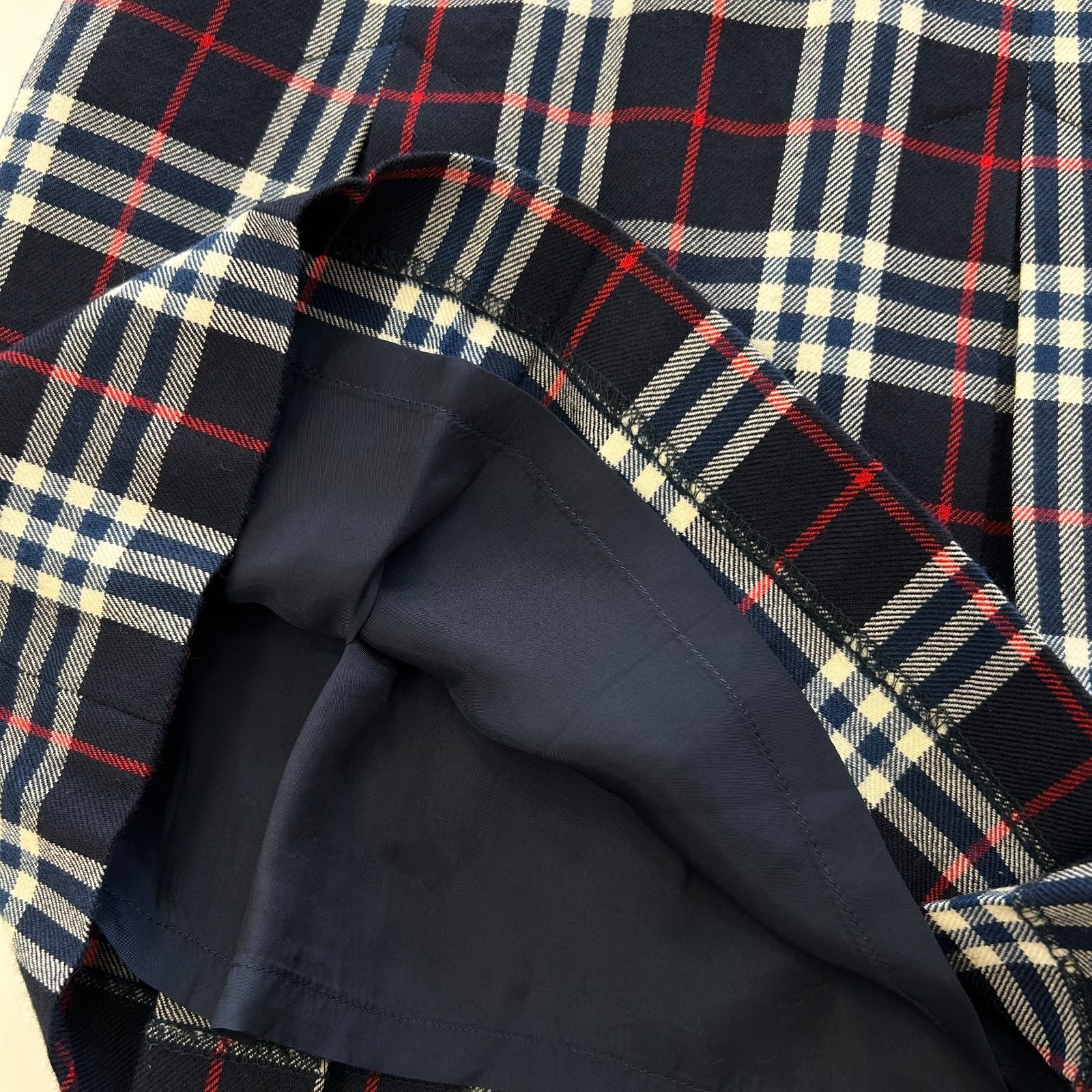 90s BURBERRYS ヴィンテージ バーバリー ノバチェック ウール ボックス