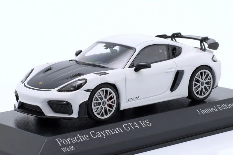 ミニチャンプス 1 43 ポルシェ 718 982 ケイマン GT 4 RS 2021 ホワイト 200台 Minichamps Porsche Cayman white silver rims p