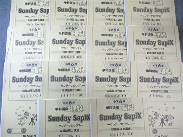 SAPIX 小6 SS特訓 理科 知識論理力講座 全14回分フルセット 通年セット 2025 040 M 2 D
