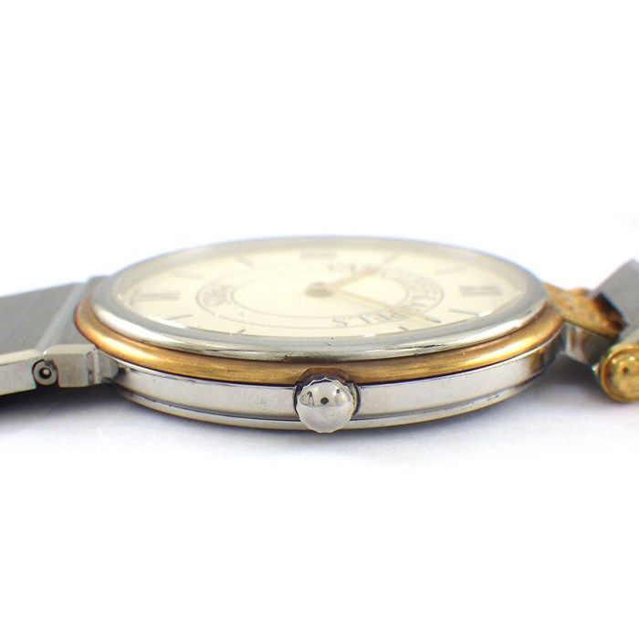 ヴァンクリーフ＆アーペル Van Cleef - Arpels 腕時計 ラ コレクション 43106 アイボリー文字盤 ヴィンテージ グリーン レザーベルト SS クオーツアナログ