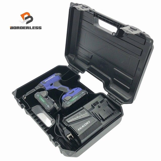 HiKOKI ハイコーキ 18 V コードレス振動ドライバドリル FDV DA 2 BG バッテリー 充電器 ケース付119761