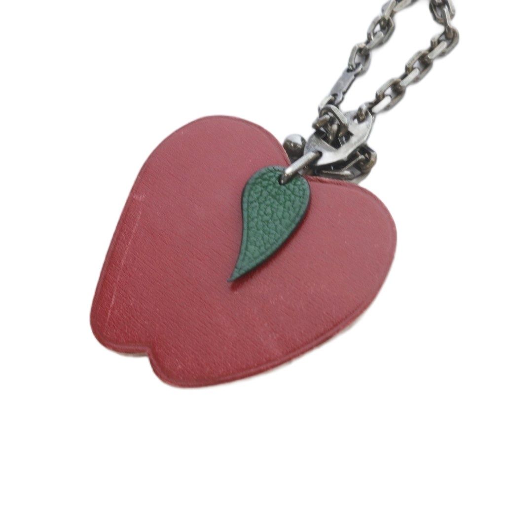 エルメス HERMES リンゴ アップル チャーム キーホルダー 赤 - メルカリ