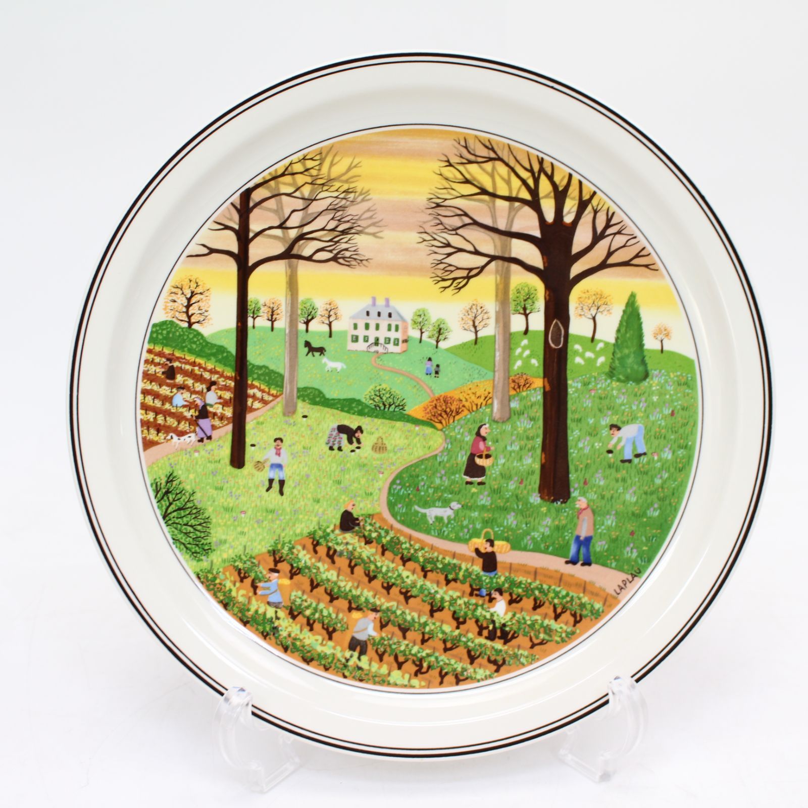 613)【美品】Villeroy & Boch ヴィレロイ＆ボッホ Naif/ナイーフ 四季