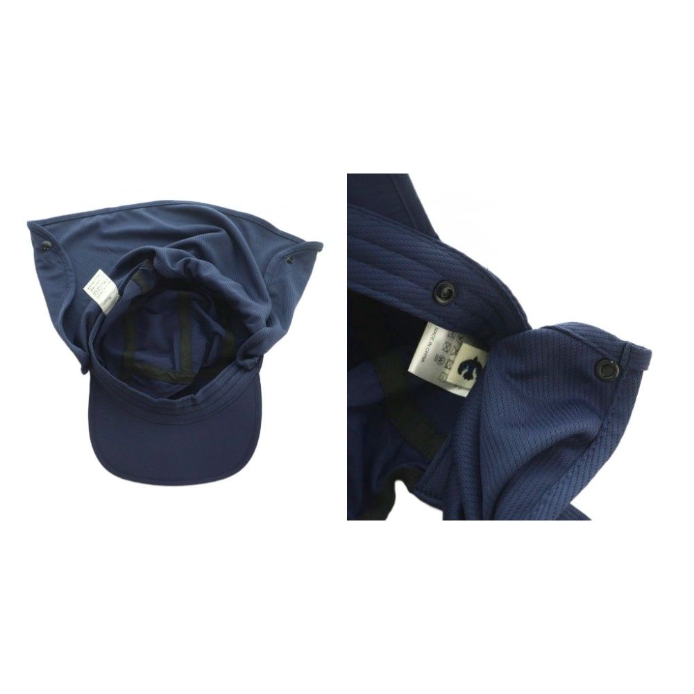 【新品未使用】VAKT. HIYOKEキャップ　ネイビー バクト VAKT. HIYOKE キャップ 帽子 ナイロン ネックシェード付き M