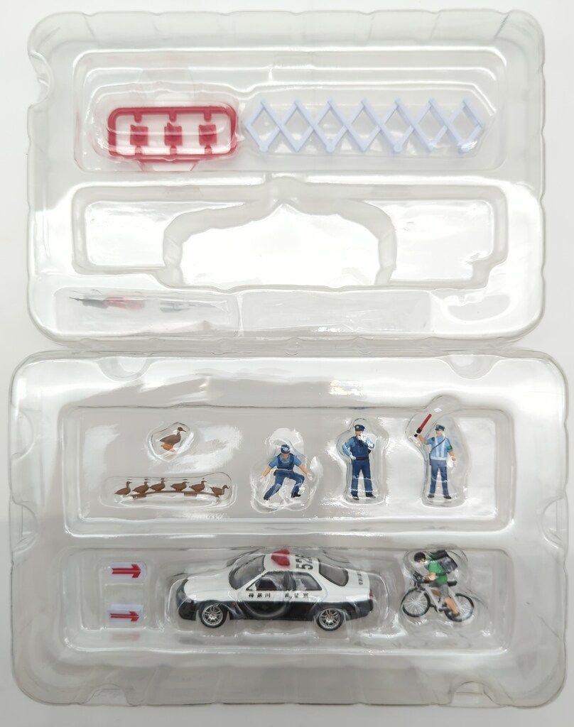 TOMYTEC ジオコレ64/TOMICA LIMITED VINTAGE NEO 日産スカイラインGT-Rオーテックバージョン40th ANNIVERSA #カースナップ16a 警察