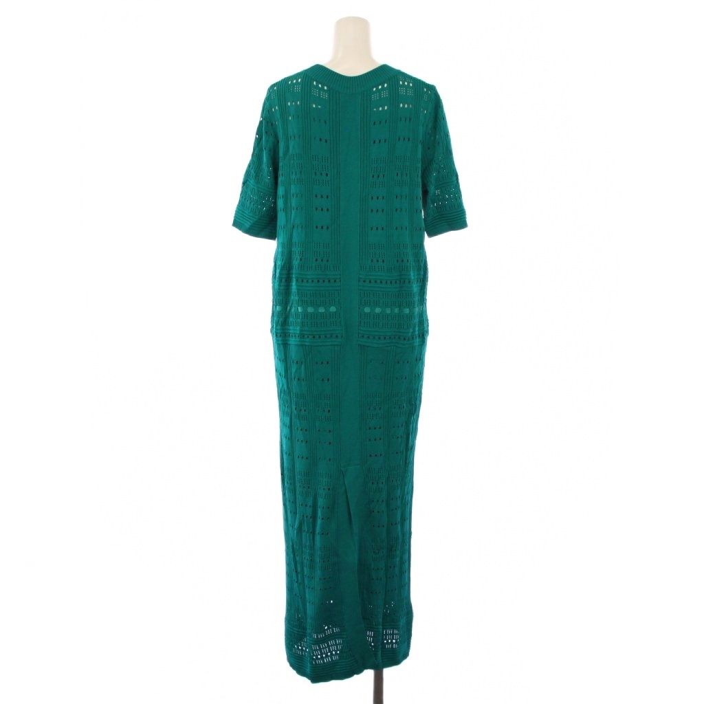 【中古】アドーア ADORE ワンピース ロング 半袖 ペチコート付き 38 緑 531-0174503 /BM レディース アドーア ADORE ワンピース ロング 半袖 ペチコート付き 38 緑 531