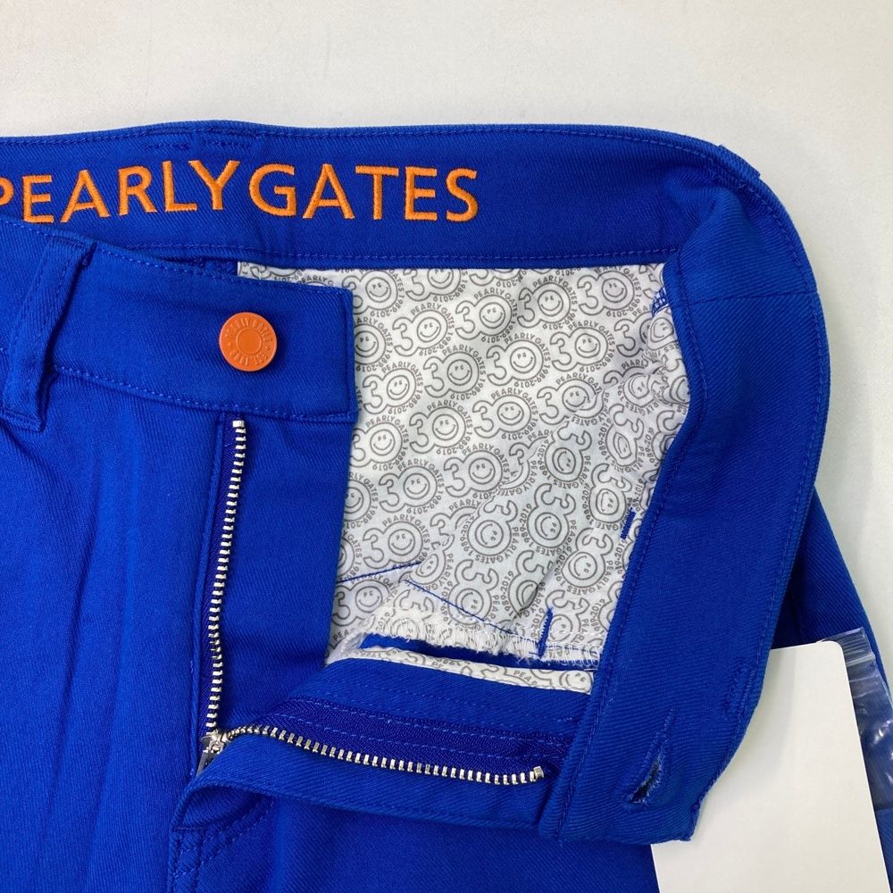 サイズ 00 PEARLY GATES パーリーゲイツ 30周年 ストレッチパンツ ブルー系 ゴルフウェア レディース ストスト パンツ レディースウェア ゴルフ