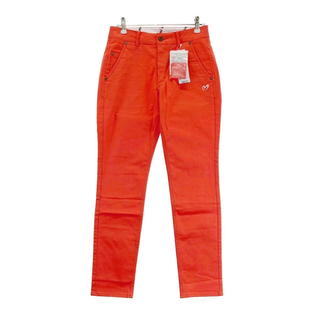 サイズ 00 MASTER BUNNY EDITION マスターバニーエディション ストレッチパンツ ロゴ刺繍 オレンジ系 ゴルフウェア レディース ストスト