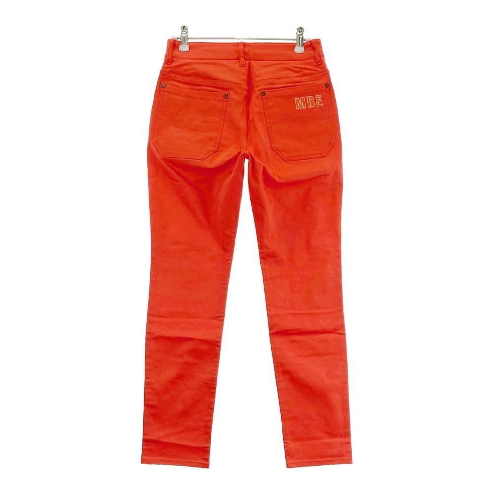 サイズ 00 MASTER BUNNY EDITION マスターバニーエディション ストレッチパンツ ロゴ刺繍 オレンジ系 ゴルフウェア レディース ストスト