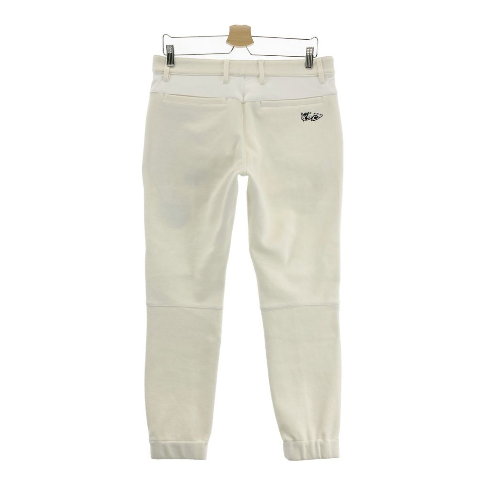 サイズ 2 DANCE WITH DRAGON ダンスウィズドラゴン ジョガーパンツ ワッペン ホワイト系 ゴルフウェア メンズ ストスト