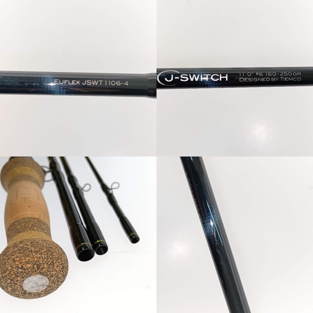 ロッド J-SWITCH 11ft #6 EUFLEX JSWT 1106-4 TIEMCO ティムコ ユーフレックス J-SWITCH 1106-4 11'0