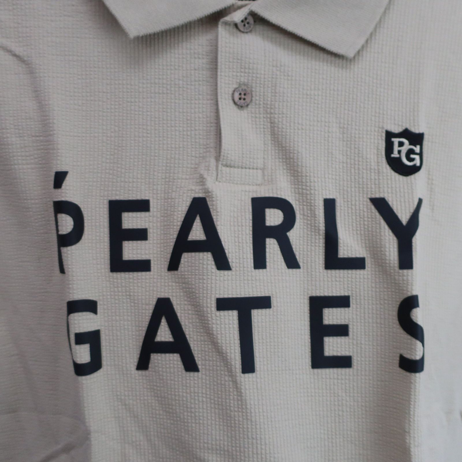 美品】PEARLY GATES(パーリーゲイツ) ポロシャツ ベージュ メンズ 6