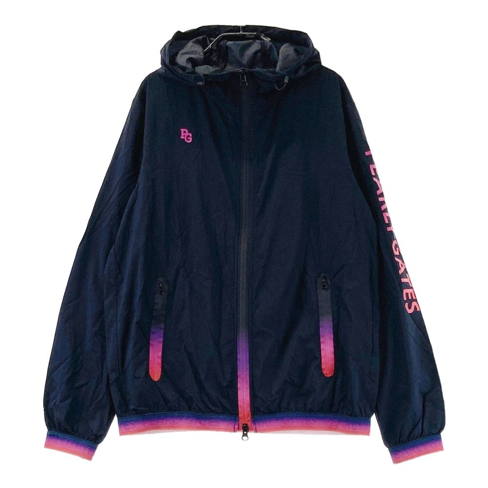 サイズ 1 PEARLY GATES パーリーゲイツ ジップ ナイロン ジャケット ブラック系 ゴルフウェア レディース ストスト