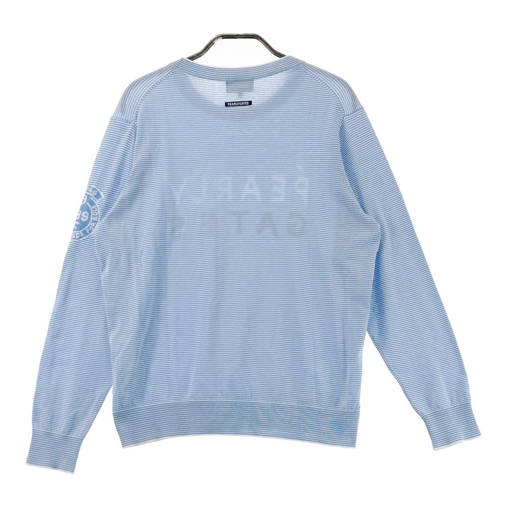 サイズ：4 PEARLY GATES パーリーゲイツ ニットセーター ボーダー柄