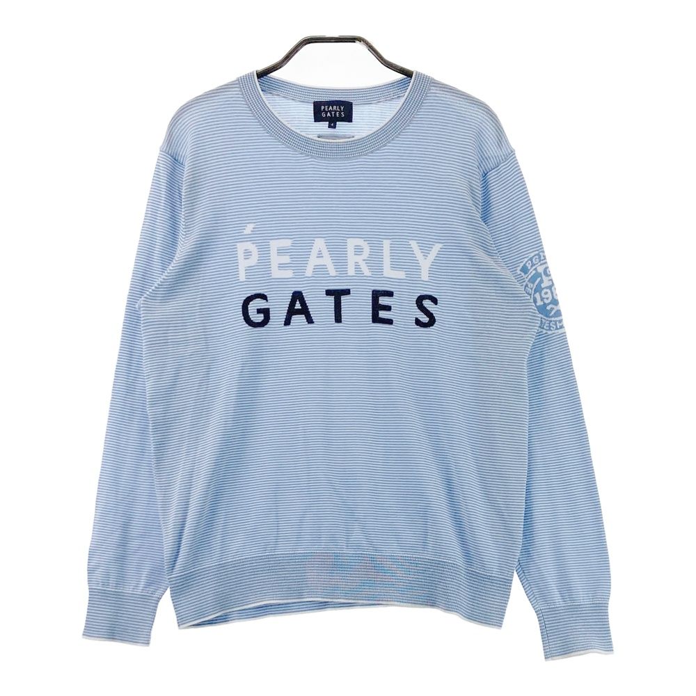 サイズ：4 PEARLY GATES パーリーゲイツ ニットセーター ボーダー柄