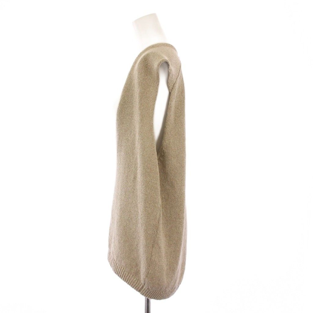 ミューズ ドゥーズィエム クラス MUSE de Deuxieme Classe 23 SS Lily Linen V N リリーリネンVネックベスト プルオーバー シルク ワン F ベージュ BB