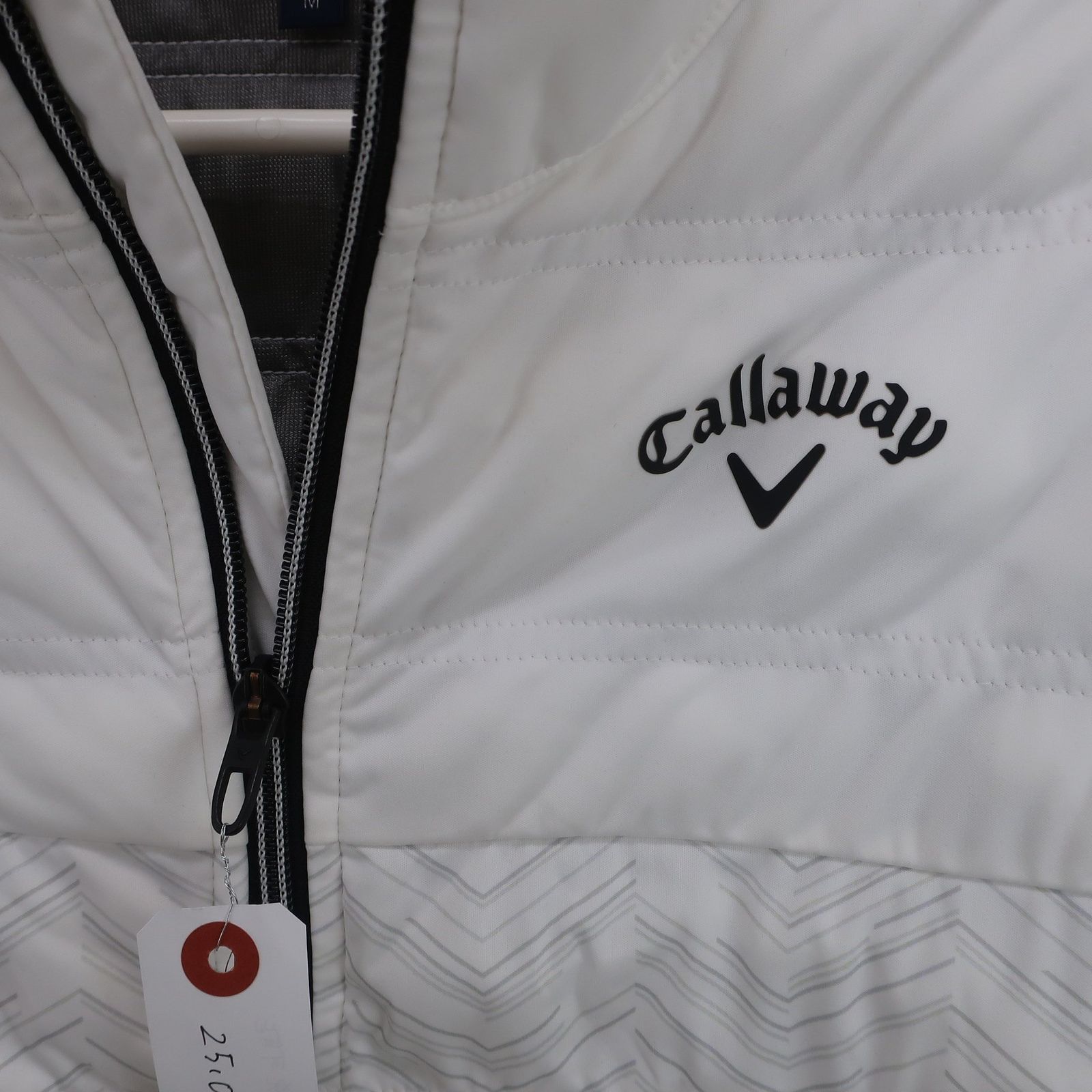 美品】Callaway(キャロウェイ) フルジップ2wayジャケット 白 メンズ M
