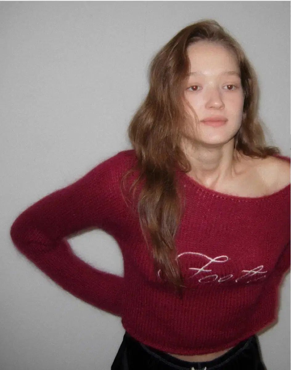 ポエット キディング キッドモヘア ニット (PURPLE パープル)